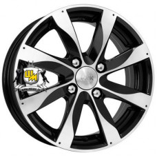 K&K 6x15/4x108 ET50 D63,35 Джемини (КС617) Алмаз черный КС617