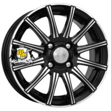 K&K 5x13/4x98 ET29 D58,5 Сиеста (КС477) Алмаз черный