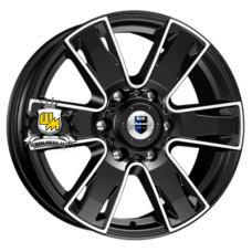 K&K 7x17/6x127 ET40 D77,9 Севенна (КС726) Алмаз черный K&K 7x17/6x127 ET40 D77,9 Севенна (КС726) Алмаз черный