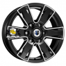 K&K 7x17/6x127 ET40 D77,9 Севенна (КС726) Алмаз черный