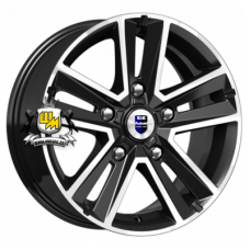 K&K 6,5x16/5x139,7 ET40 D98 Арена (КС864) Алмаз черный SK