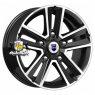 K&K 6,5x16/5x139,7 ET40 D98 Арена (КС864) Алмаз черный SK
