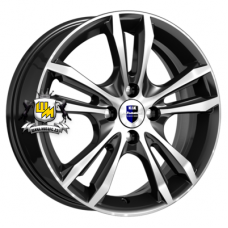 K&K 6x16/5x112 ET45 D66,6 Samara (КС866) Алмаз черный SK