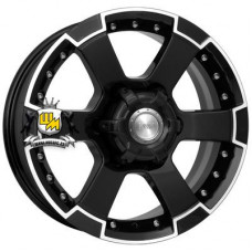 K&K 7x16/6x139,7 ET38 D100,1 M56 (КС593) Алмаз черный