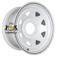 Off-Road Wheels 8x16/6x139,7 ET10 D110 Тойота Ниссан (треуг. мелкий) Белый (с увелич.полкой под суппорт)