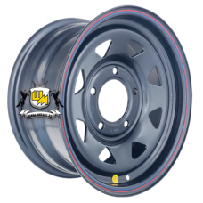 Off-Road Wheels 7x16/5x139,7 ET25 D98,5 ВАЗ Нива черный (треуг. мелкий)