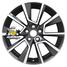 Khomen Wheels 7x18/5x114,3 ET35 D66,1 KHW1802 (Koleos) Black-FP