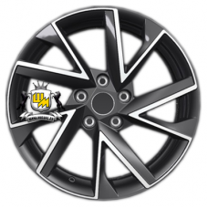 Khomen Wheels 7x17/5x112 ET45 D57,1 KHW1714 (Karoq) Black-FP