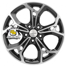 Khomen Wheels 7x17/5x114,3 ET50 D67,1 KHW1702 (CX-5/Seltos/Optima) Black-FP