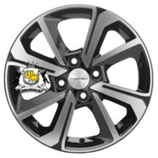 Khomen Wheels 6x15/4x100 ET48 D54,1 KHW1501 (Rio/Solaris) Black-FP