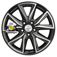 Khomen Wheels 7x17/5x114,3 ET50 D67,1 KHW1706 (CX-5/Seltos/Optima) Black-FP