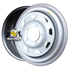 Off-Road Wheels 8x16/5x139,7 ET-19 D110 УАЗ (треуг. мелкий) Серебристый Off-Road Wheels 8x16/5x139,7 ET-19 D110 УАЗ (треуг. мелкий) Серебристый