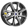 K&K 6x15/4x100 ET50 D60,1 Арнар-оригинал (КС890) Алмаз черный SK