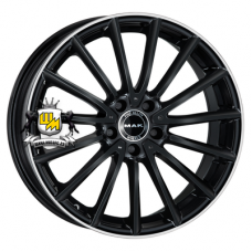 MAK 8x18/5x112 ET43 D66,6 Komet Gloss Black Mirror Ring