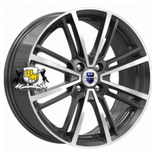 K&K 7x17/5x114,3 ET40 D66,1 Эрфурт-оригинал (КС898) Алмаз черный