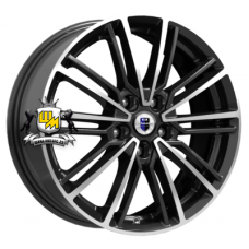 K&K 7x17/4x100 ET41 D60,1 Эрфурт (КС903) Алмаз черный