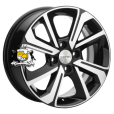 Khomen Wheels 6x15/4x98 ET36 D58,6 KHW1501 (Lada Granta) Black-FP