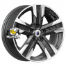 K&K 7x16/5x115 ET40 D70,2 Висмут (КС1009) Алмаз черный