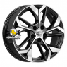 K&K 6,5x17/5x114,3 ET50 D54,1 КС1062 Алмаз черный
