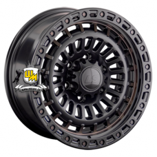 LS 9x18/6x139,7 ET20 D106,1 1348 BKS+BR (конус, Колпак+лого)