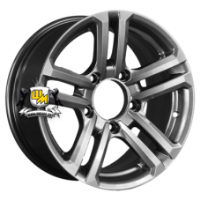 K&K 7x16/5x139,7 ET5 D110,1 Палладика (КС591М) Дарк платинум