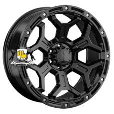 LS FlowForming 9x17/6x139,7 ET15 D106,1 RC68 BK (конус, Колпак+лого)