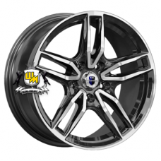 K&K 8x17/5x112 ET45 D66,6 Бартон (КС1110) Алмаз черный