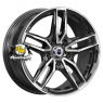 K&K 8x17/5x112 ET45 D66,6 Бартон (КС1110) Алмаз черный