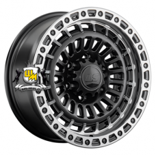 LS 8,5x17/6x139,7 ET25 D100,1 1348 BKSL (конус, Колпак+лого)